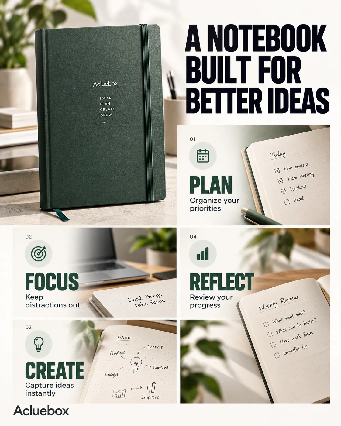 Click to enlarge Benefit stack ad layout