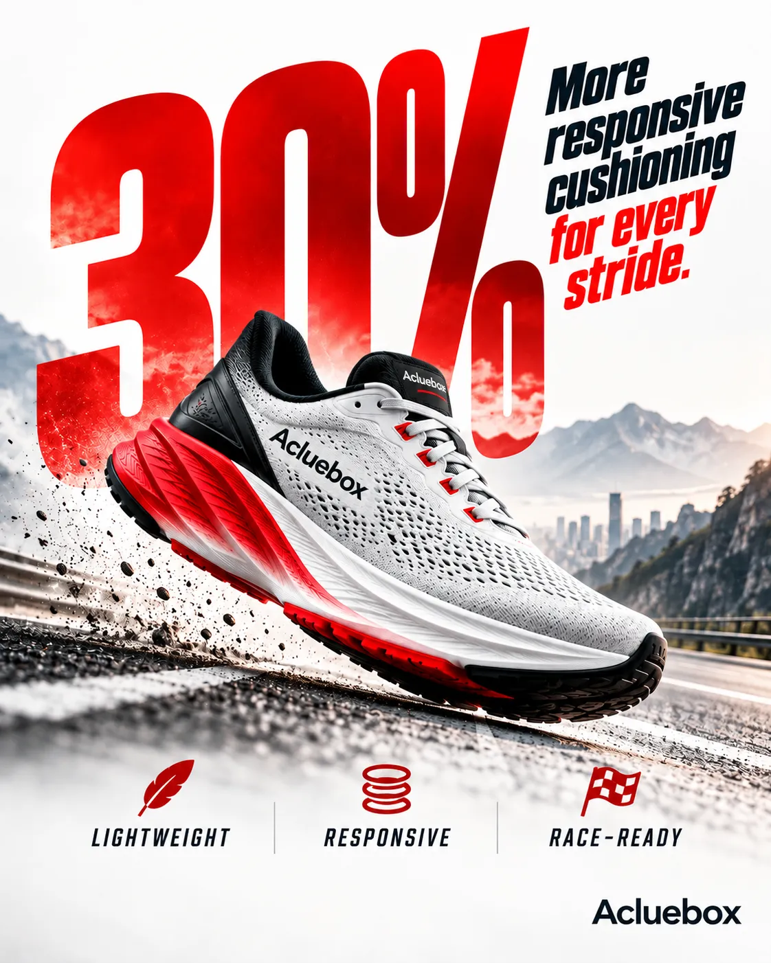 Click to enlarge Big number lead ad layout